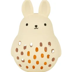 A little lovely company silicone rammelaar konijn Off-White