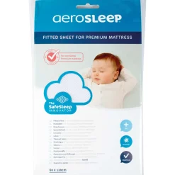 Aerosleep premium hoeslaken 60x120 White