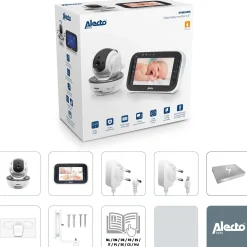 Alecto DVM200M babyfoon met camera en 4.3 inch kleurenscherm