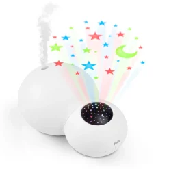 Alecto luchtbevochtiger + projector BC21 wit