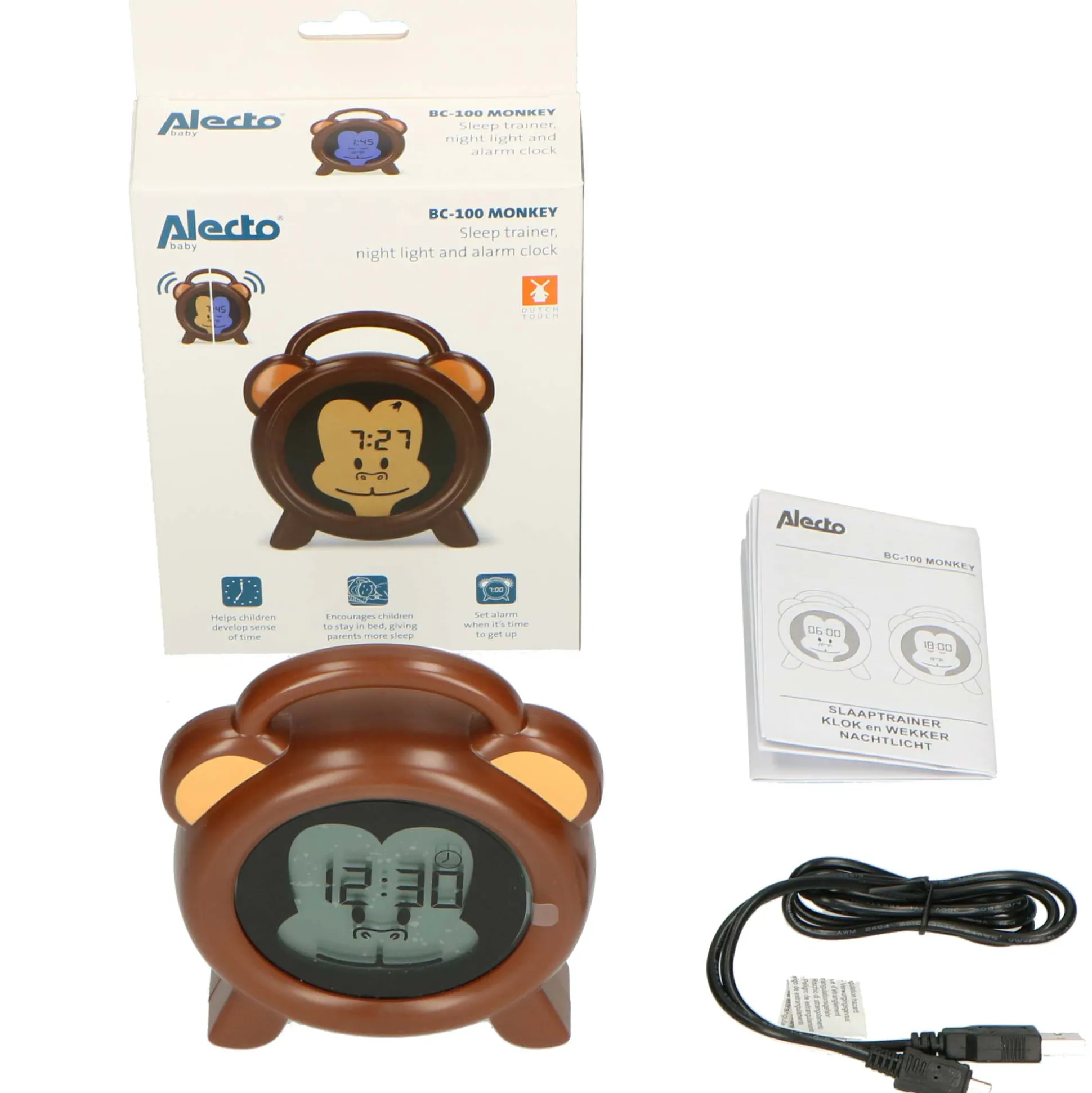 Alecto slaaptrainer Aap bruin