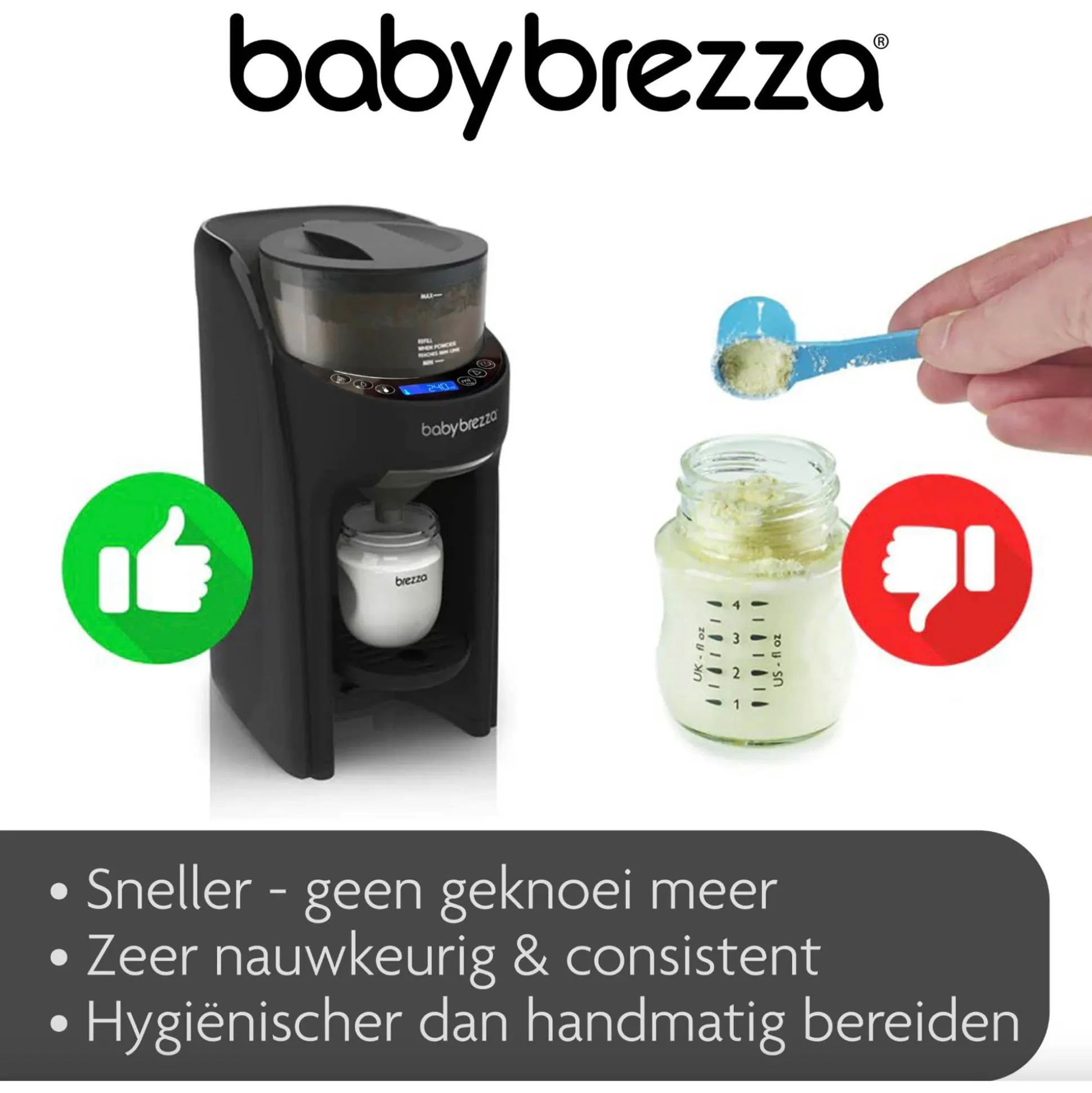Baby Brezza Formula Pro Advanced - de Automatische flessenmaker
