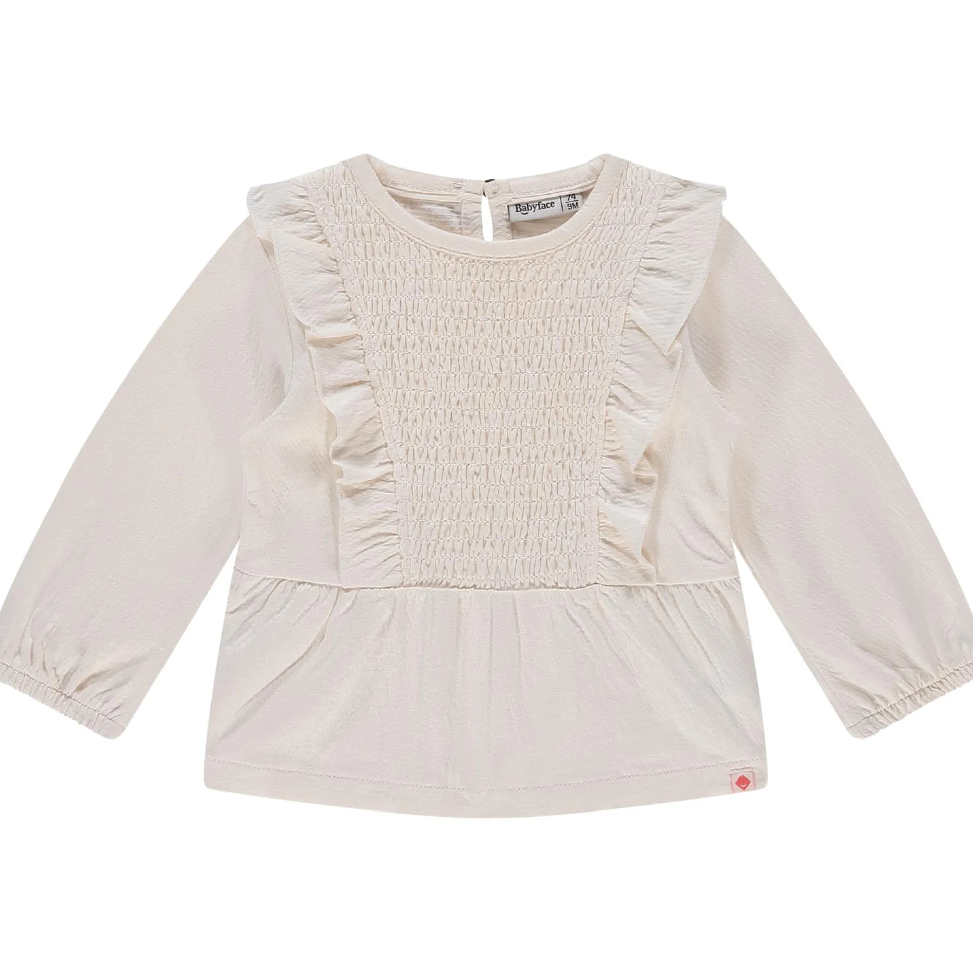 Babyface blouse lange mouwen effen wit