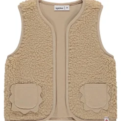 Babyface gilet teddy mouwloos effen beige