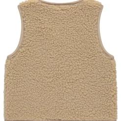 Babyface gilet teddy mouwloos effen beige