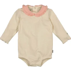Bess baby body lange mouwen effen beige