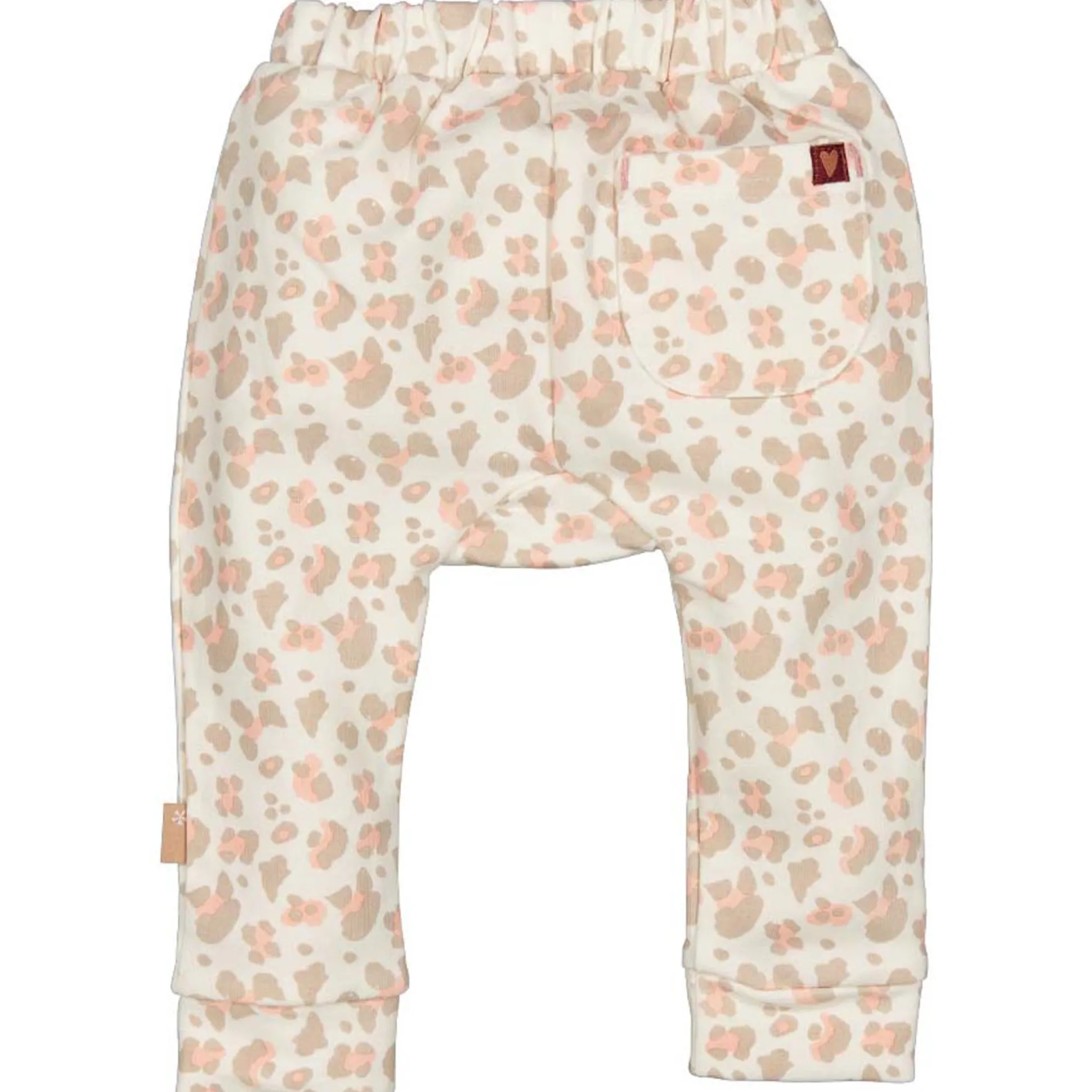Bess baby broek dierenprint beige