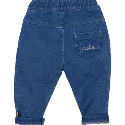 Bess baby broek  effen denim