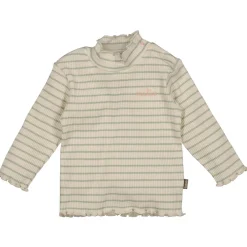 Bess baby shirt lange mouwen strepen groen