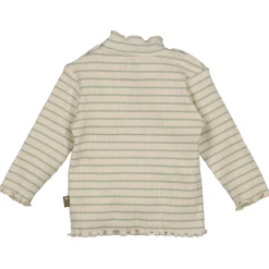 Bess baby shirt lange mouwen strepen groen