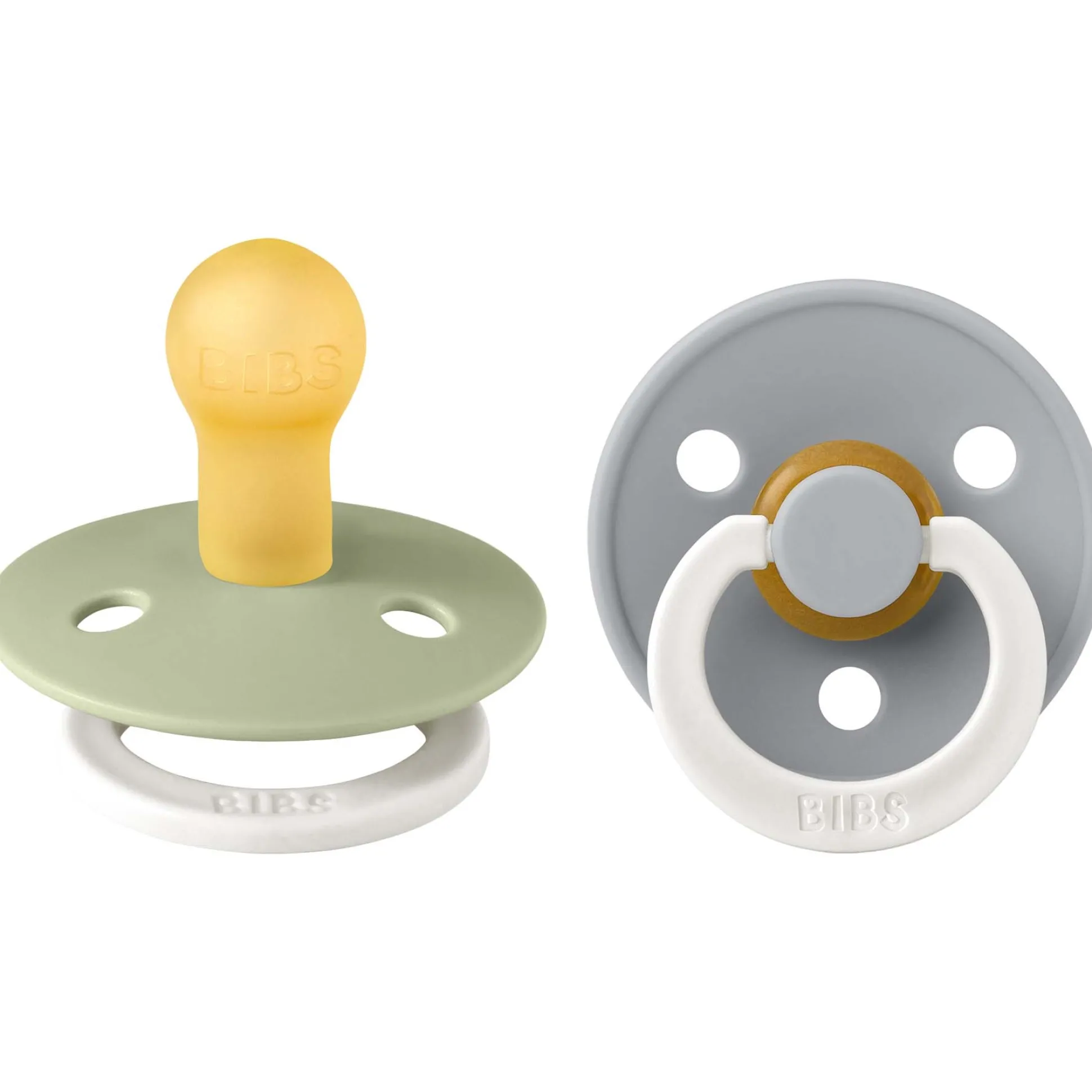 Bibs fopspeen size 1 - Glow in the dark Sage Night / Cloud Night