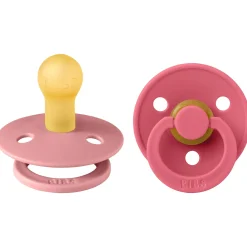 Bibs fopspeen Size 1 Dusty Pink/Coral