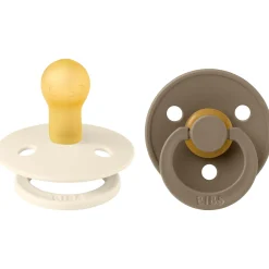 Bibs fopspeen Size 1 Ivory/Dark Oak