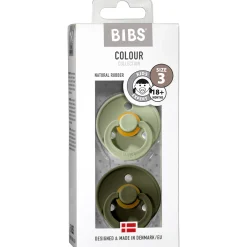 Bibs fopspeen Size 3 Sage/ Hunter Green