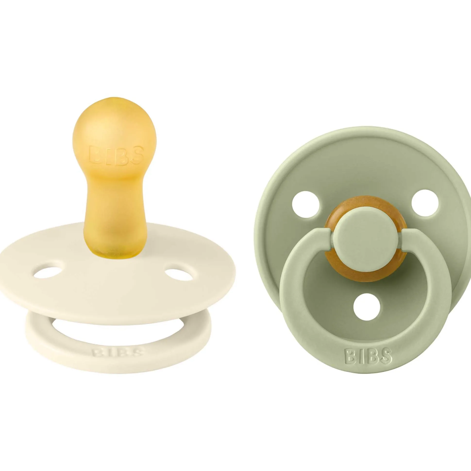Bibs fopspeen Size 2 Sage/Ivory
