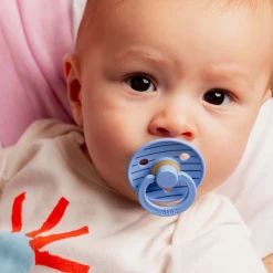 Bibs fopspeen Studio Round Size 1 - 2 stuks Midblue