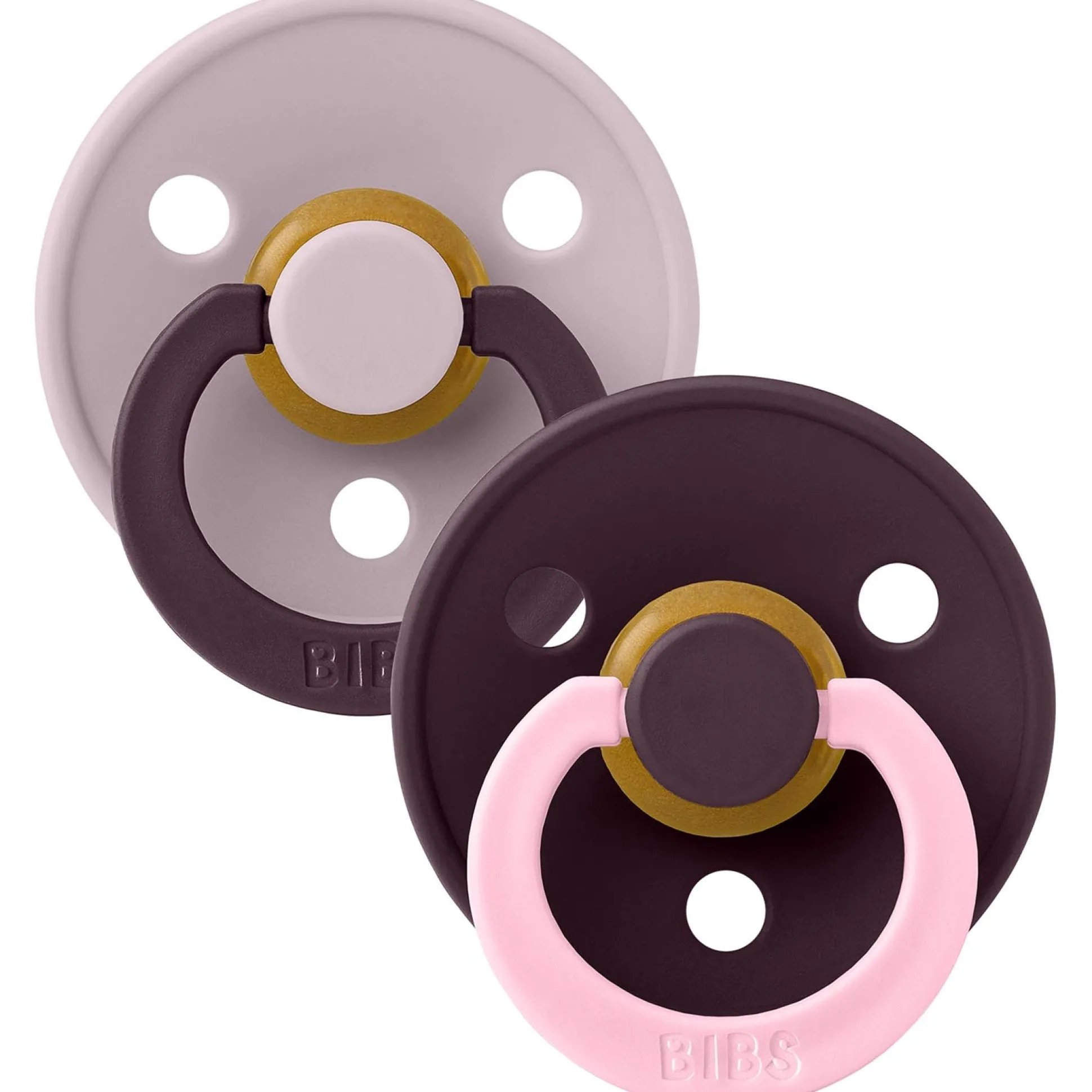 Bibs fopspeen Studio Round Size 1 - 2 stuks Purple