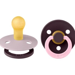 Bibs fopspeen Studio Round Size 1 - 2 stuks Purple