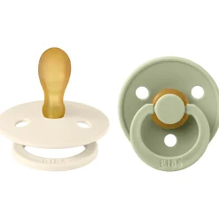 Bibs fopspeen Symmetric size 2 Ivory/ Sage