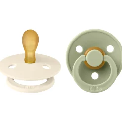 Bibs fopspeen Symmetric size 1 Ivory/ Sage