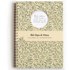 Bij opa en oma - invulboek vol herinneringen Multi