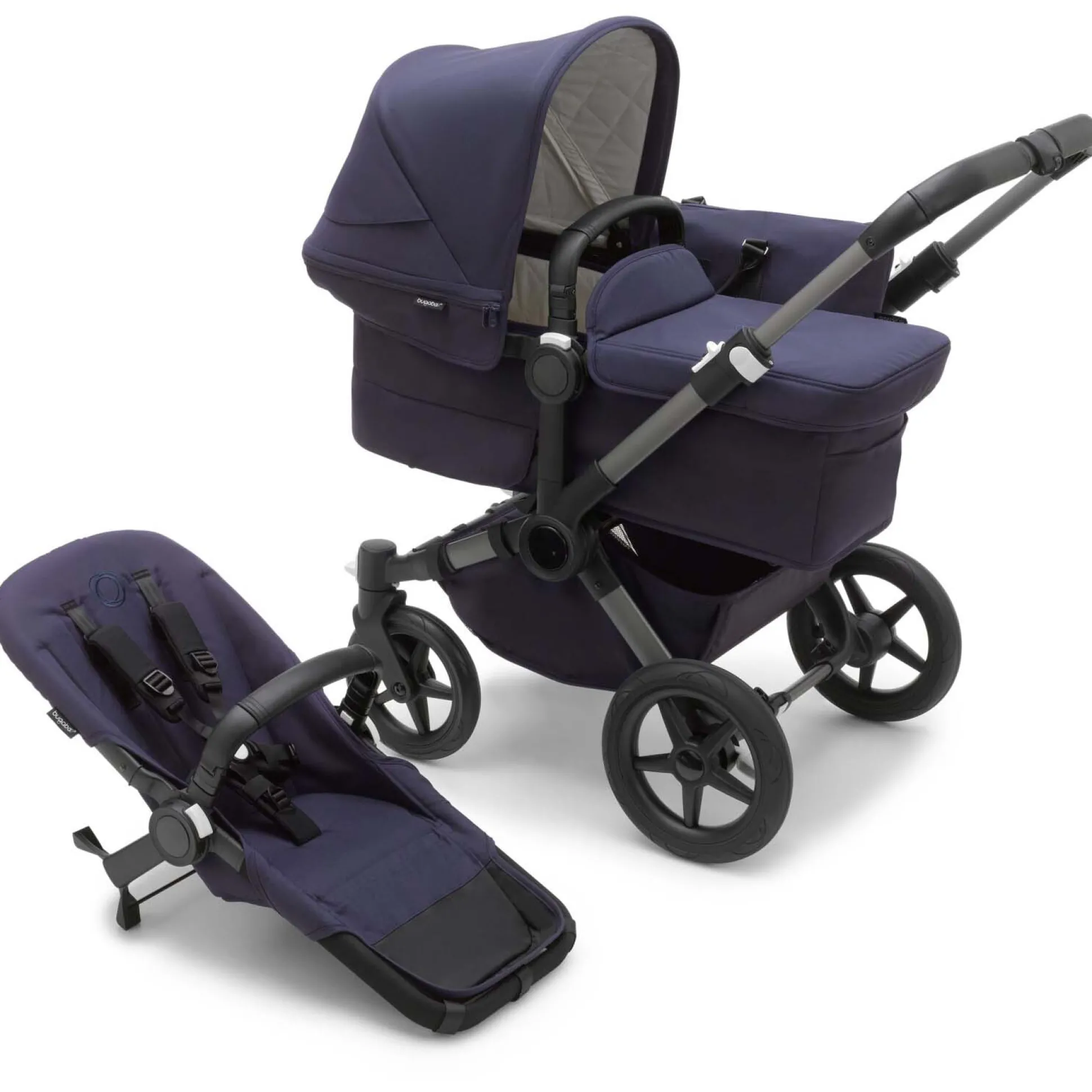 Bugaboo Donkey5 Classic Mono compleet Graphite Dark Navy