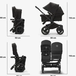 Bugaboo Donkey5 Duo compleet Midnight Black
