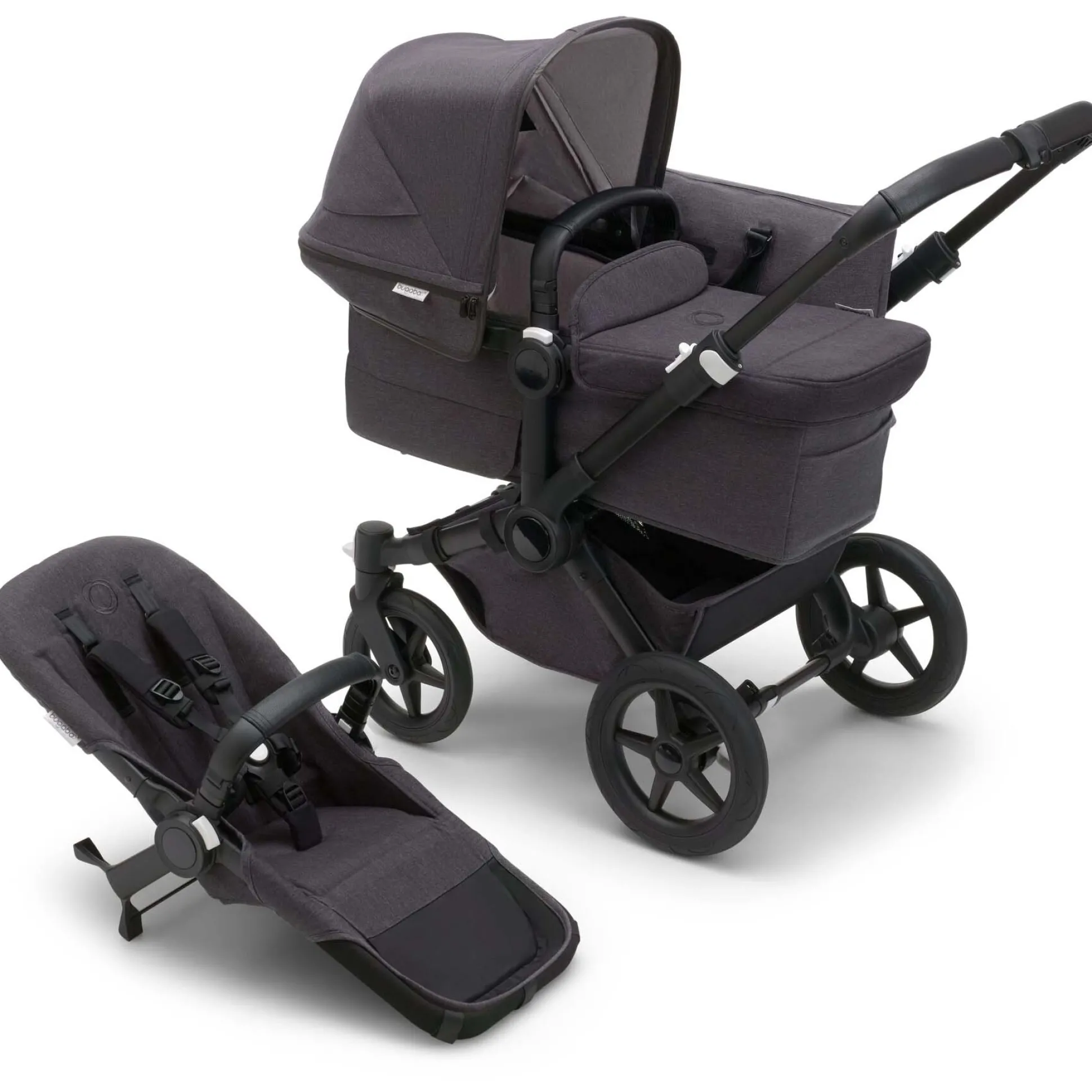 Bugaboo Donkey5 Mineral Mono compleet Black Washed Black
