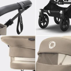 Bugaboo Donkey5 Mono compleet Black Desert Taupe
