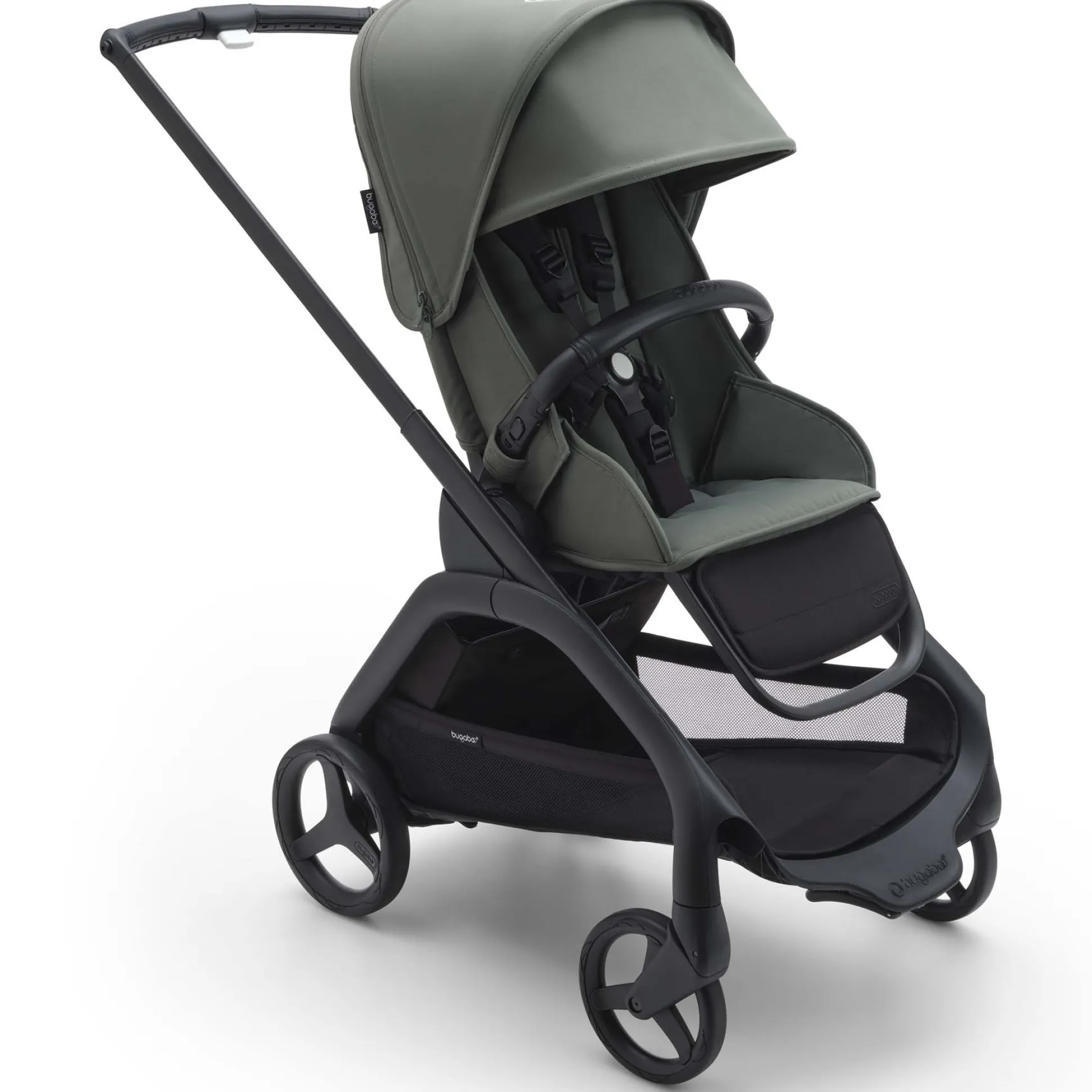 Bugaboo Dragonfly frame + zit Black Forest Green