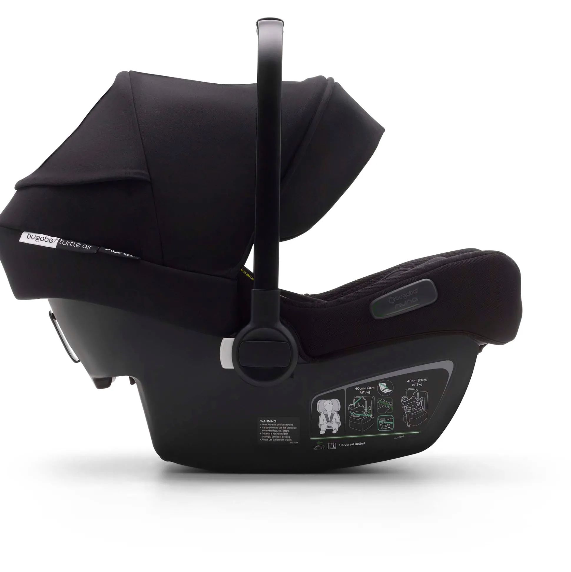 Bundel Bugaboo Turtle Air black & Bugaboo360 base