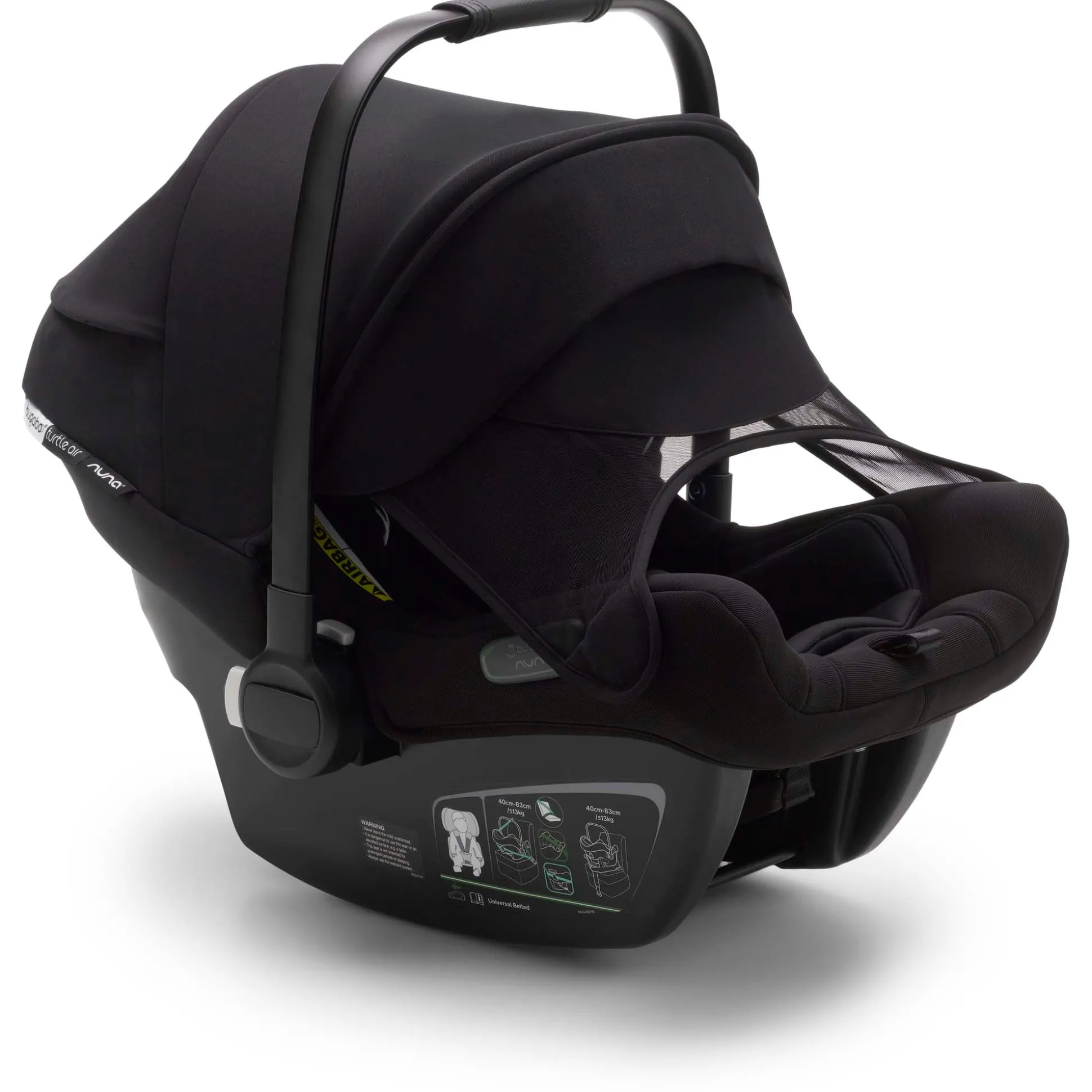 Bundel Bugaboo Turtle Air black & Bugaboo360 base