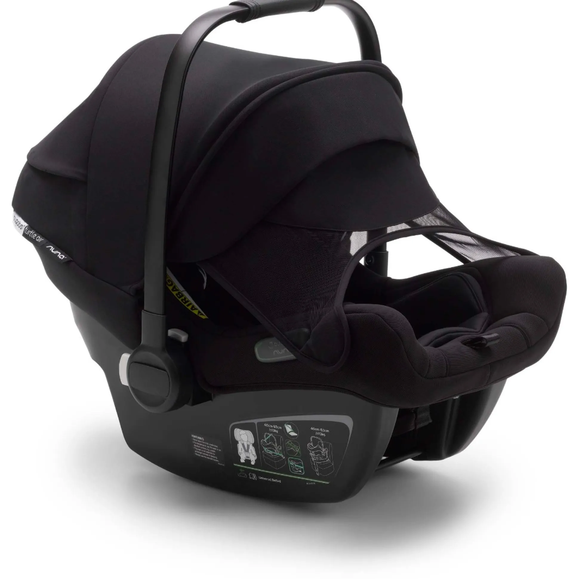 Bundel Bugaboo Turtle Air black & Bugaboo360 base