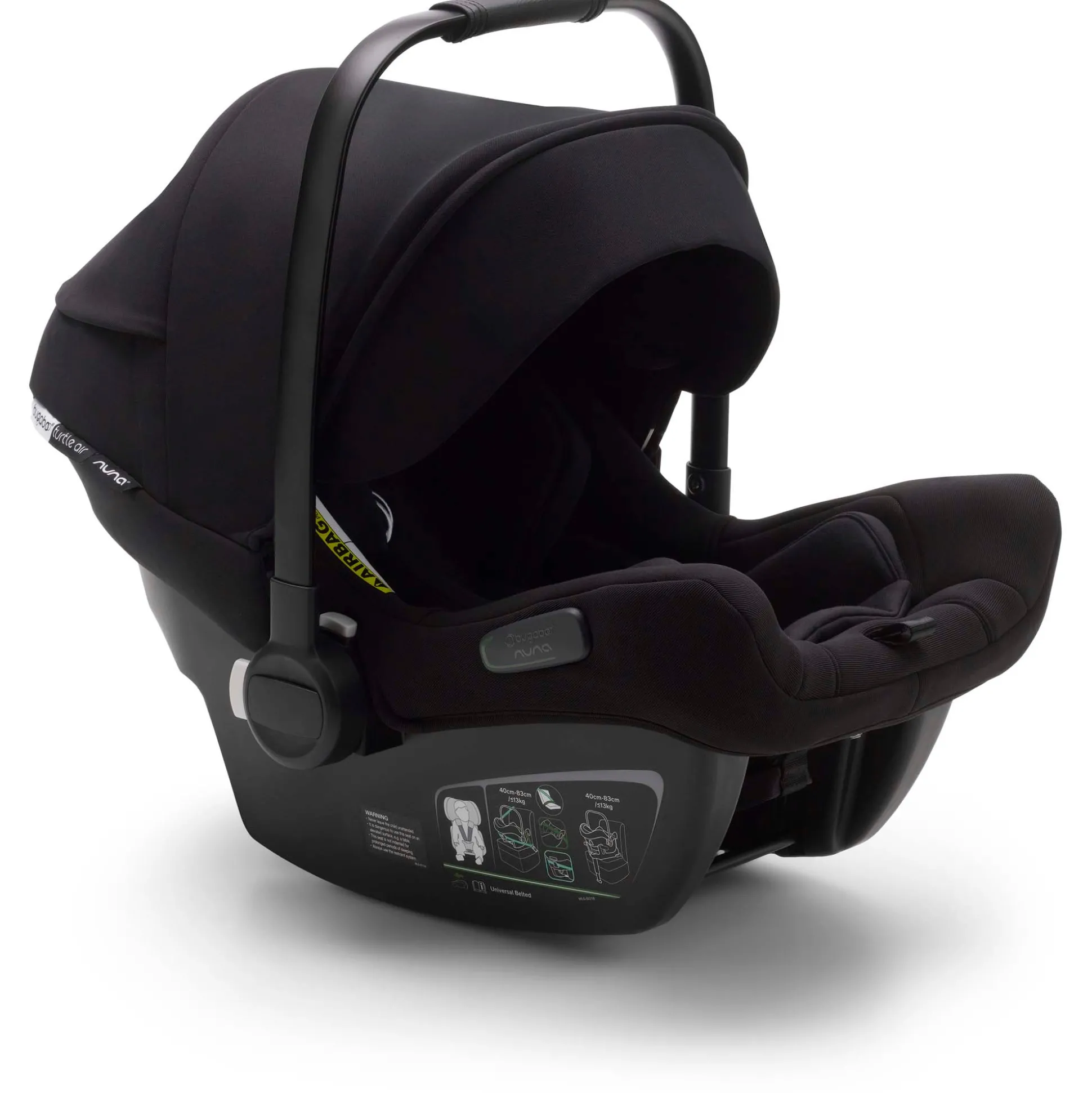 Bundel Bugaboo Turtle Air black & Bugaboo360 base