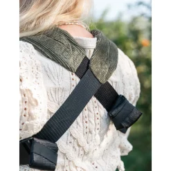 ByKay Click Carrier Deluxe Ribbed Velvet Moss Green