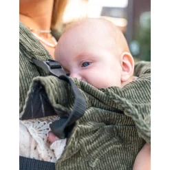 ByKay Click Carrier Deluxe Ribbed Velvet Moss Green