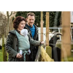 ByKay Stretchy Wrap Deluxe draagdoek Minty Grey