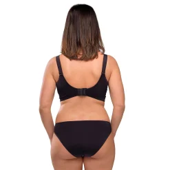 Carriwell meegroei- en voedingsbh gelbeugel voorgevormd   zwart