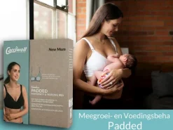 Carriwell meegroei- en voedingsbh voorgevormd   wit