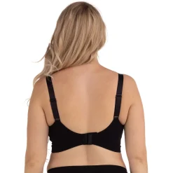 Carriwell meegroei- en voedingsbh gelbeugel  effen zwart