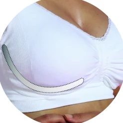 Carriwell meegroei- en voedingsbh gelbeugel  effen zwart