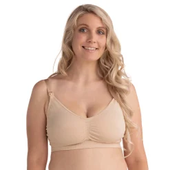 Carriwell meegroei- en voedingsbh naadloos  effen beige