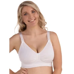 Carriwell meegroei- en voedingsbh gelbeugel  effen wit