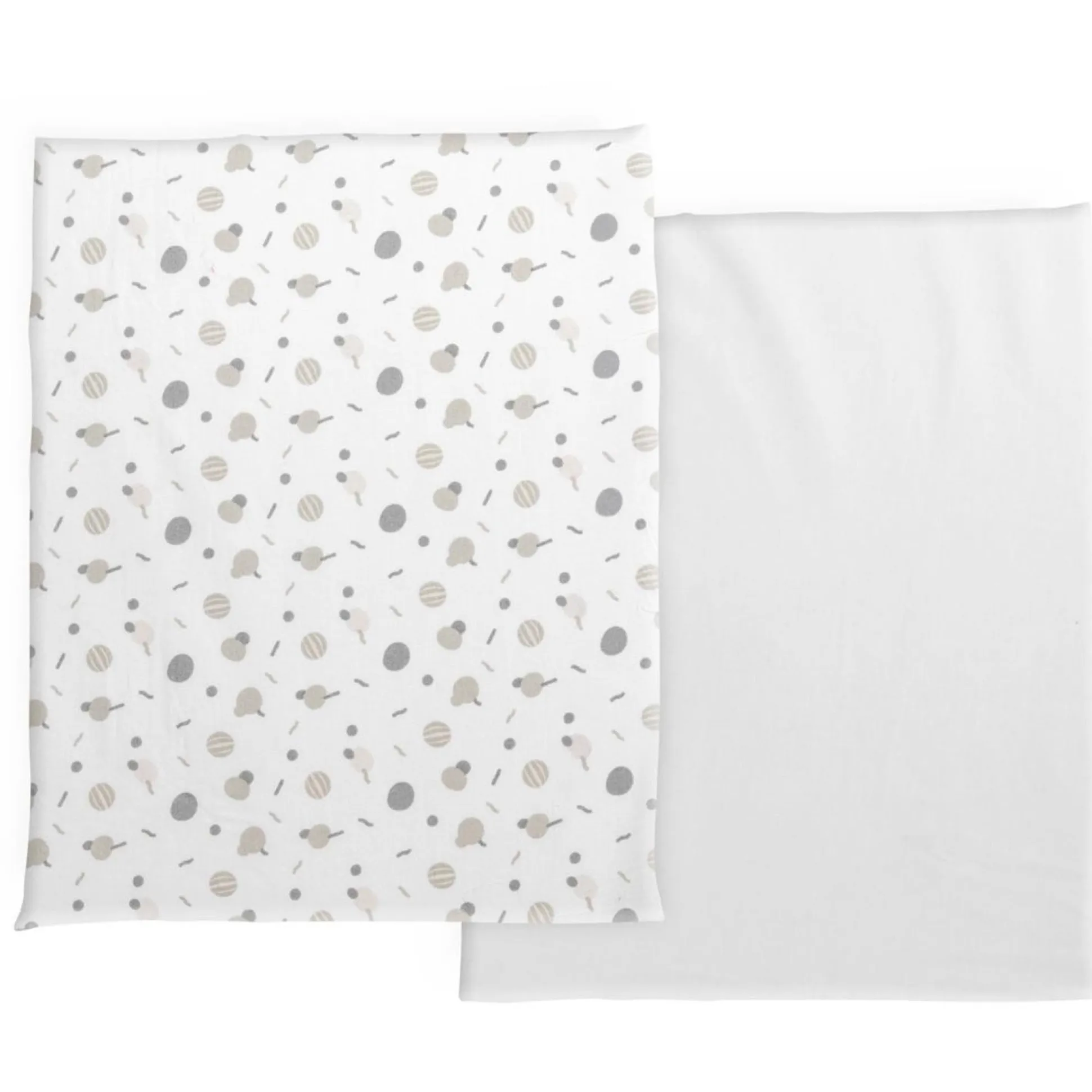 Chicco Next2Me katoen hoeslakens 2-pack wit