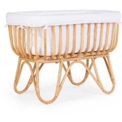 Childhome rattan wieg rechthoekig (incl. matras en cover) Onbehandeld/Naturel