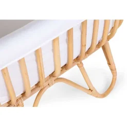 Childhome rattan wieg rechthoekig (incl. matras en cover) Onbehandeld/Naturel