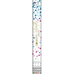 Confetti shooter gender reveal blauw Light Blue
