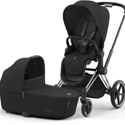 Cybex Priam4 compleet Chrome met zwarte handvatten Sepia Black