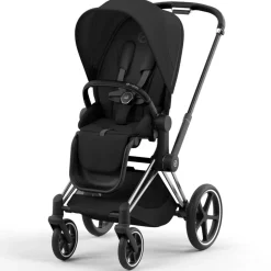 Cybex Priam4 compleet Chrome met zwarte handvatten Sepia Black