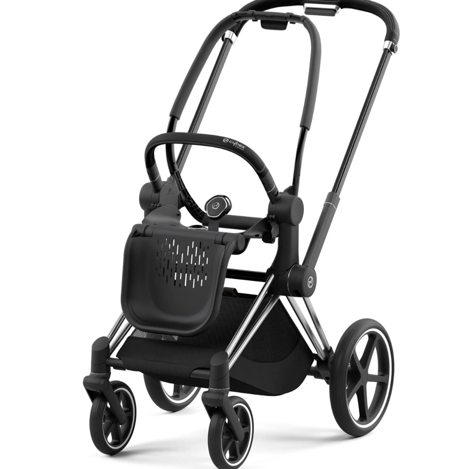 Cybex Priam4 compleet Chrome met zwarte handvatten Sepia Black